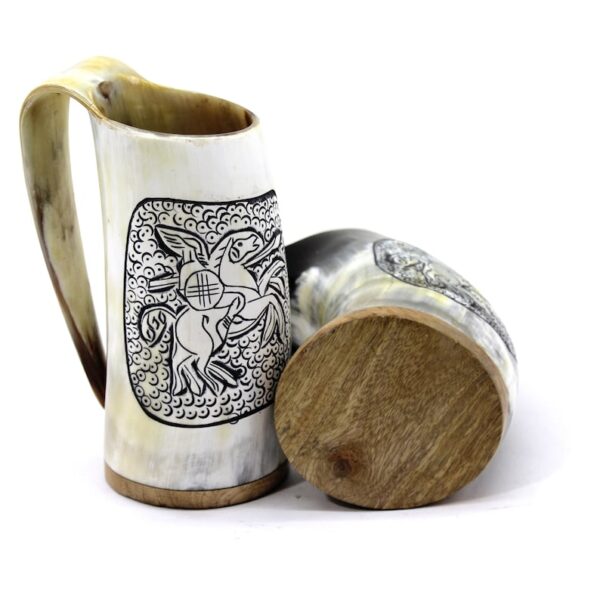 White Horn Mugs