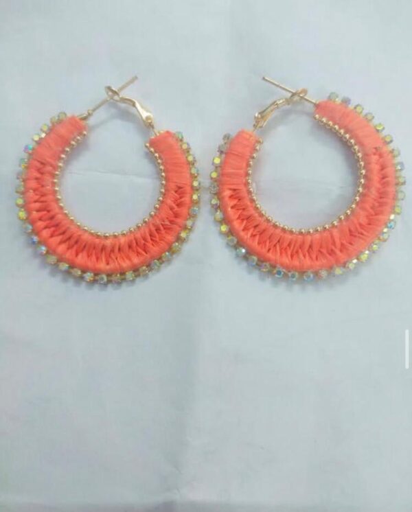 Crochet Hoop Earrings