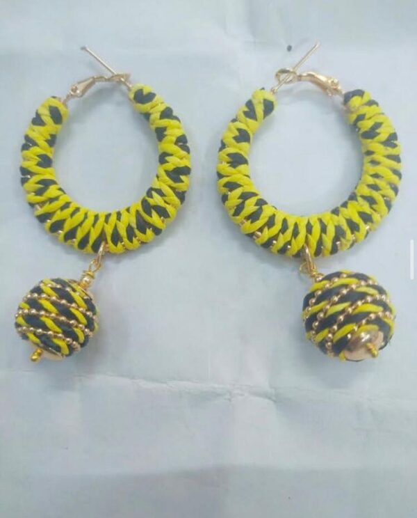 Macrame Hoop Earrings