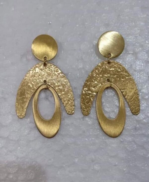 Modern Brass Earring