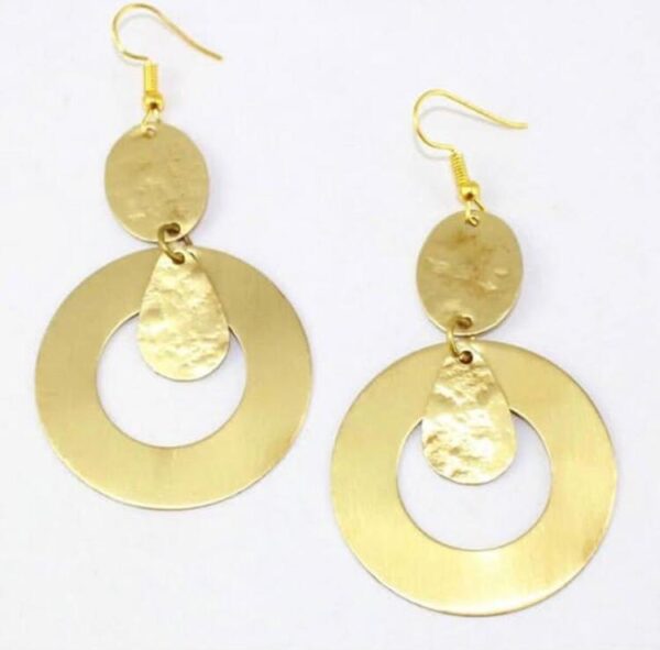 Brass Drop Earrings