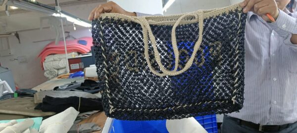 Black Poolside Jute Bag - Image 2