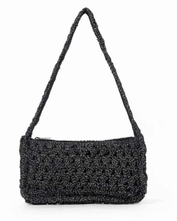 Black Crochet Bag