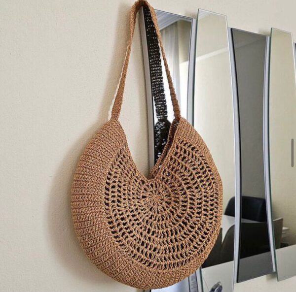 Raffia Round Handbags