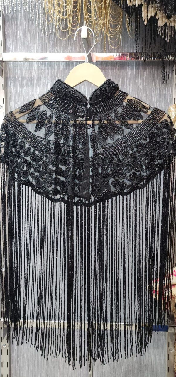 Black Fringe Cape